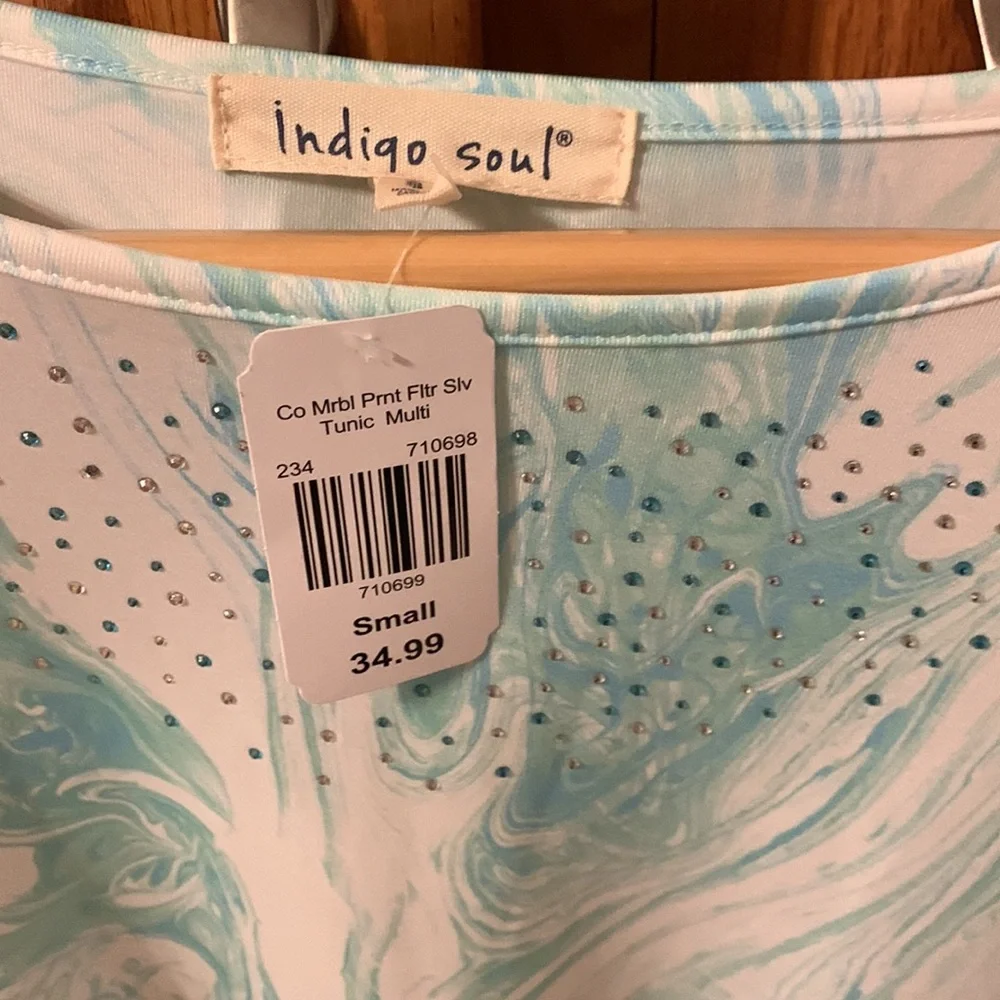 NWT indigo soul top size small. - Picture 2 of 2